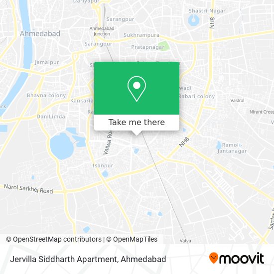 Jervilla Siddharth Apartment map