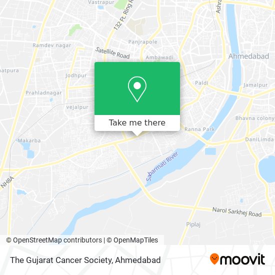 The Gujarat Cancer Society map