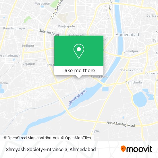 Shreyash Society-Entrance 3 map