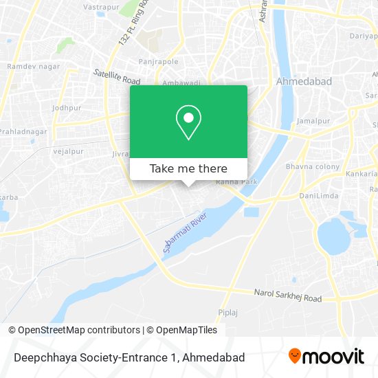 Deepchhaya Society-Entrance 1 map