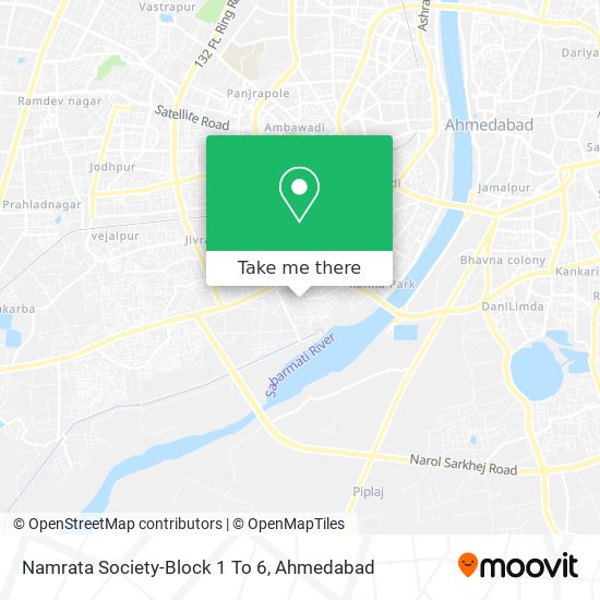 Namrata Society-Block 1 To 6 map