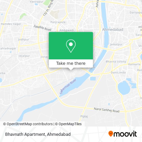 Bhavnath Apartment map