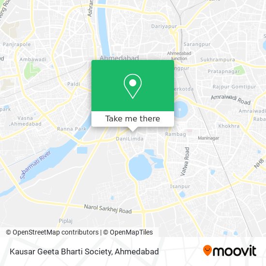 Kausar Geeta Bharti Society map