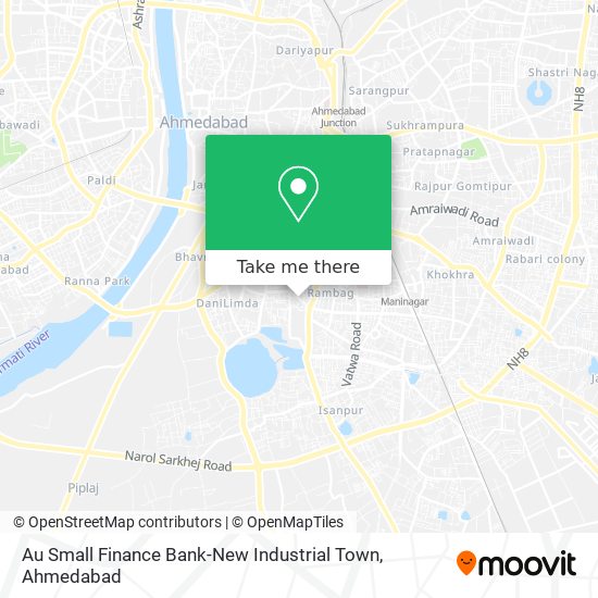 Au Small Finance Bank-New Industrial Town map