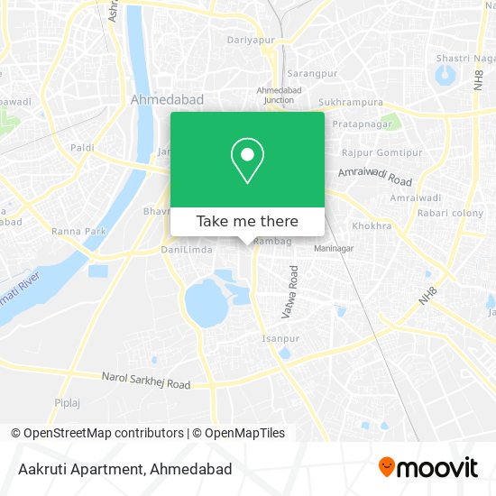 Aakruti Apartment map