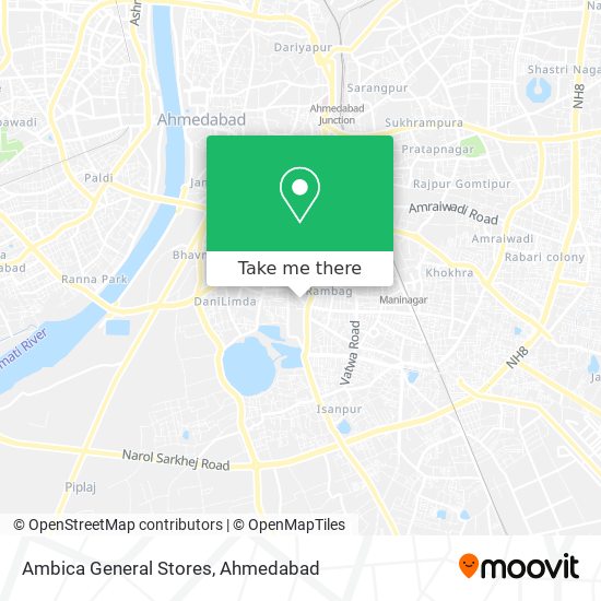 Ambica General Stores map