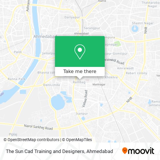The Sun Cad Training and Designers map