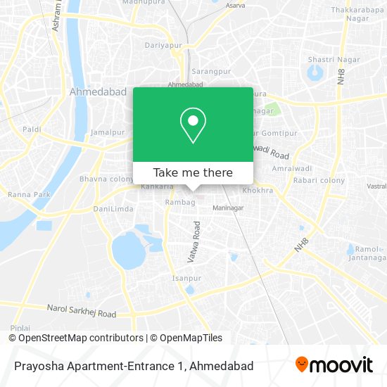Prayosha Apartment-Entrance 1 map