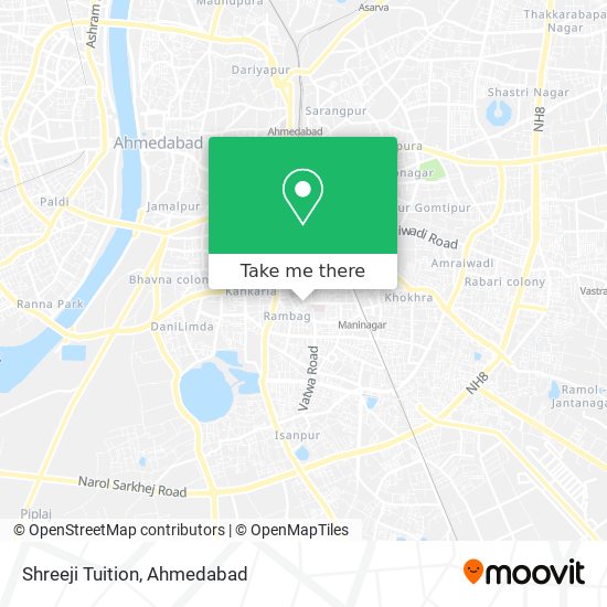 Shreeji Tuition map