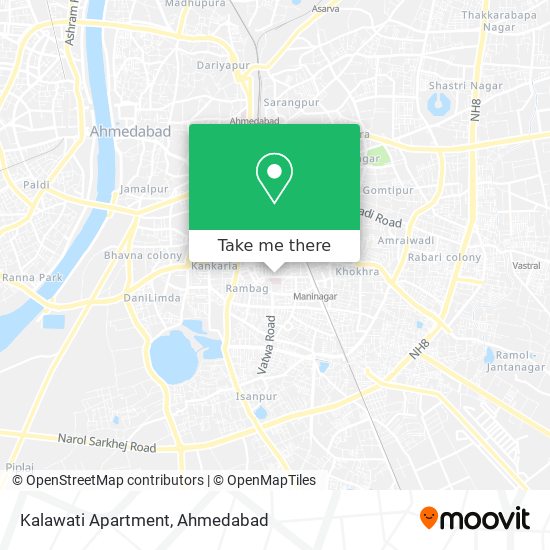 Kalawati Apartment map