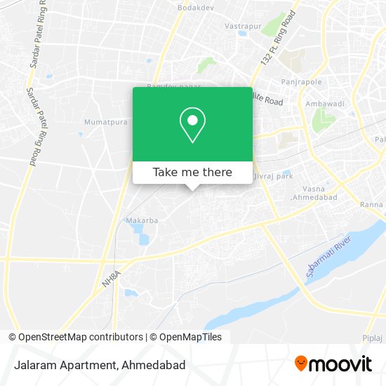 Jalaram Apartment map