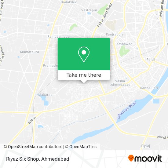 Riyaz Six Shop map