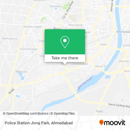 Police Station-Jivraj Park map