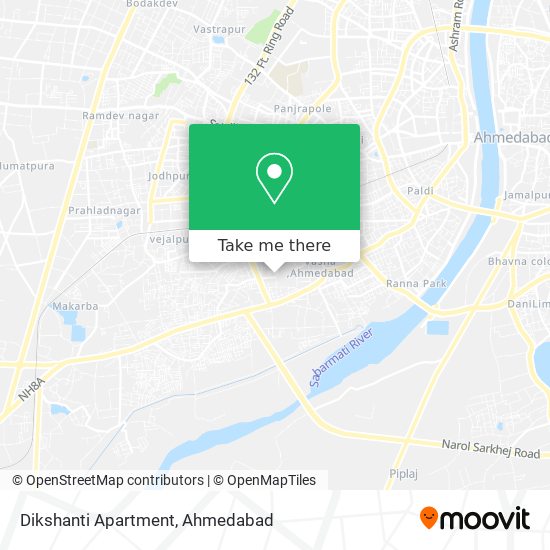 Dikshanti Apartment map