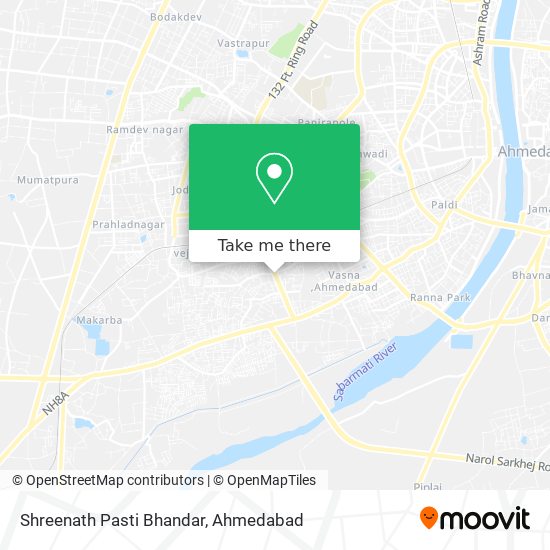 Shreenath Pasti Bhandar map