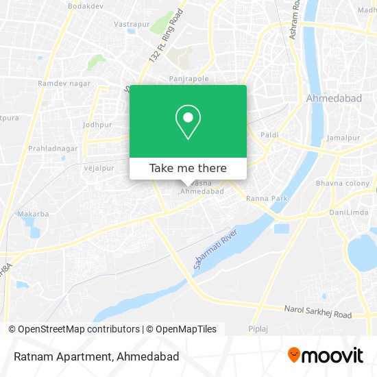 Ratnam Apartment map