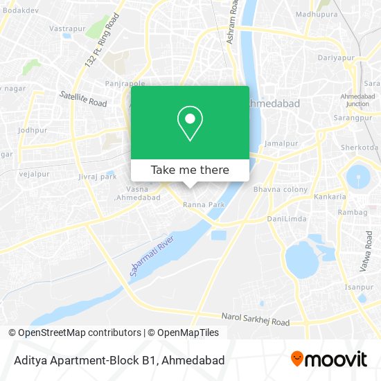 Aditya Apartment-Block B1 map