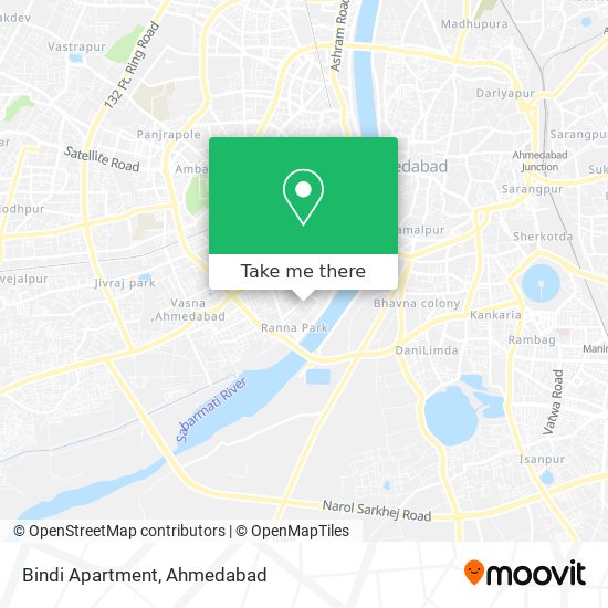 Bindi Apartment map