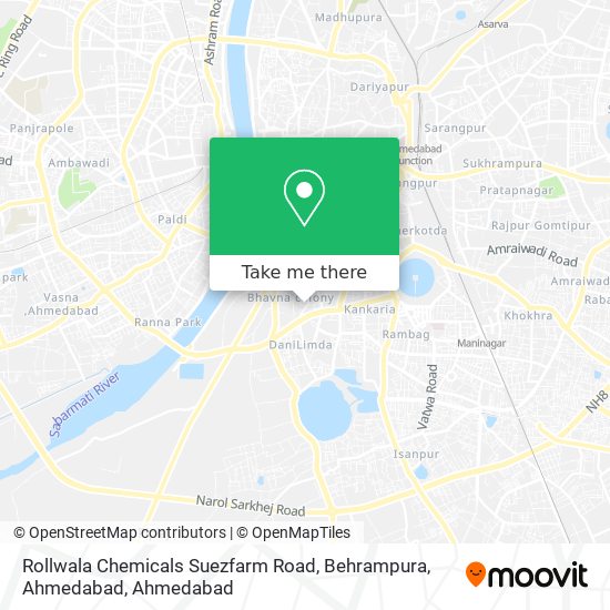 Rollwala Chemicals Suezfarm Road, Behrampura, Ahmedabad map