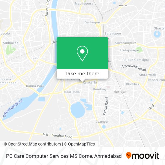 PC Care Computer Services MS Corne map