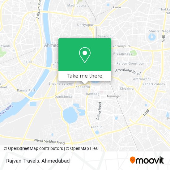 Rajvan Travels map