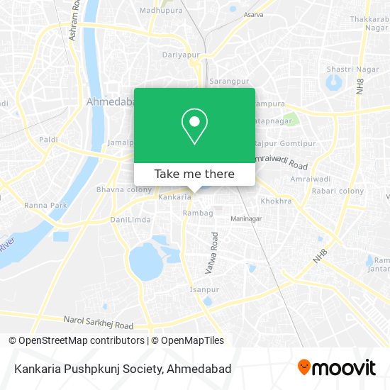 Kankaria Pushpkunj Society map