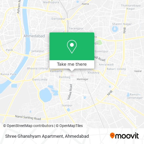 Shree Ghanshyam Apartment map