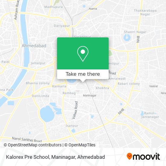 Kalorex Pre School, Maninagar map