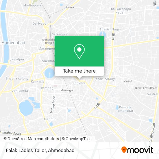 Falak Ladies Tailor map