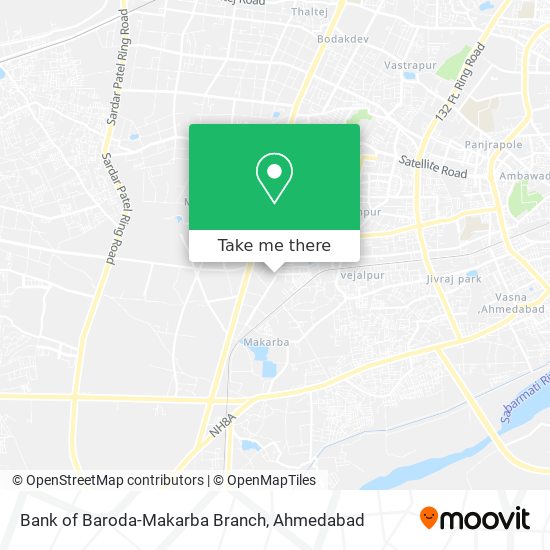 Bank of Baroda-Makarba Branch map