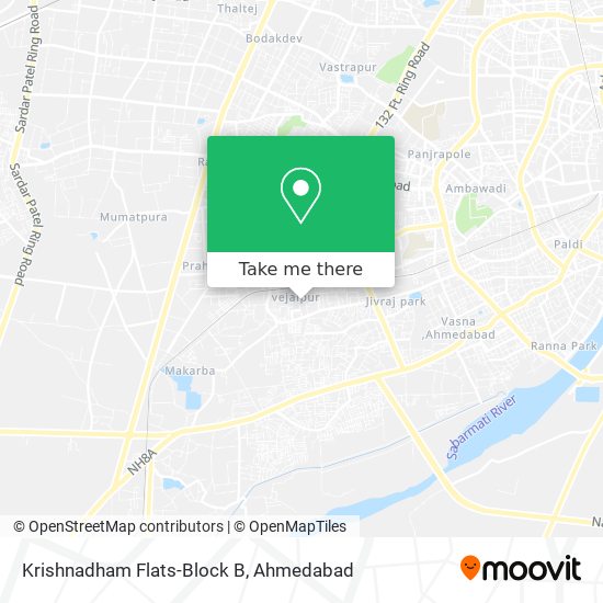Krishnadham Flats-Block B map