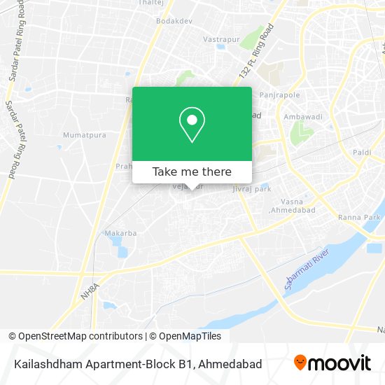 Kailashdham Apartment-Block B1 map