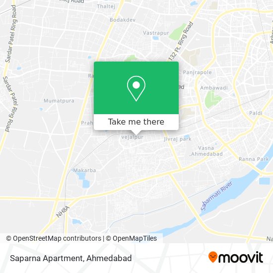Saparna Apartment map