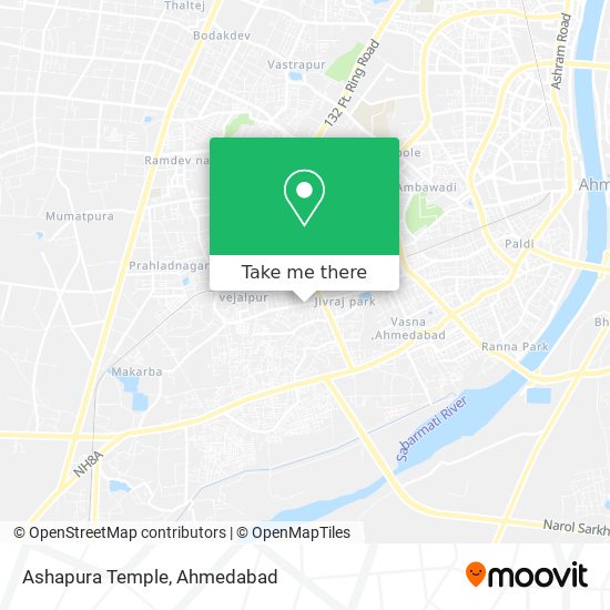 Ashapura Temple map