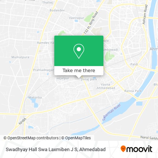 Swadhyay Hall Swa Laxmiben J S map