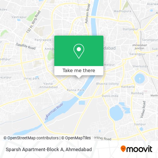 Sparsh Apartment-Block A map