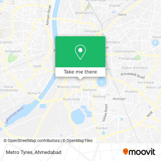 Metro Tyres map