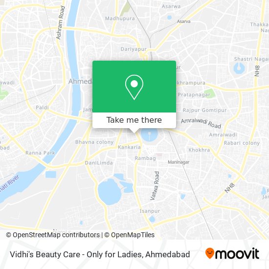 Vidhi's Beauty Care - Only for Ladies map