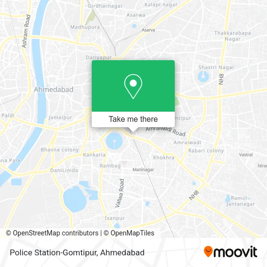 Police Station-Gomtipur map