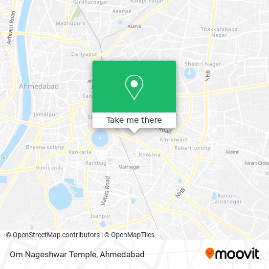 Om Nageshwar Temple map