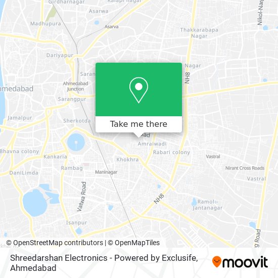 Shreedarshan Electronics - Powered by Exclusife map