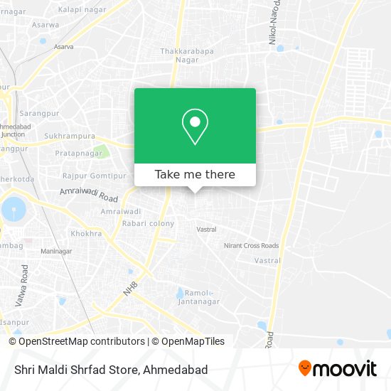 Shri Maldi Shrfad Store map