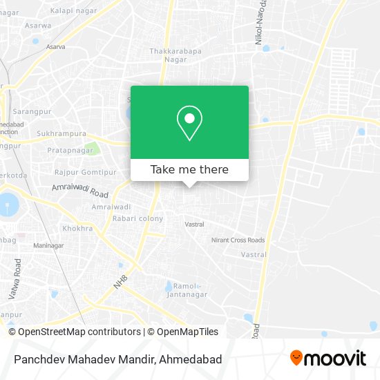 Panchdev Mahadev Mandir map