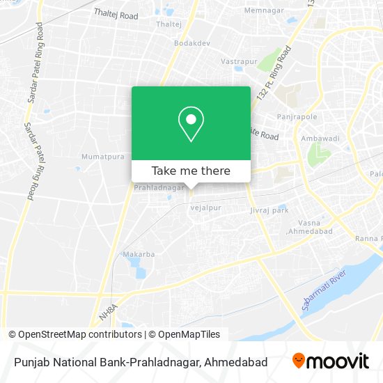 Punjab National Bank-Prahladnagar map