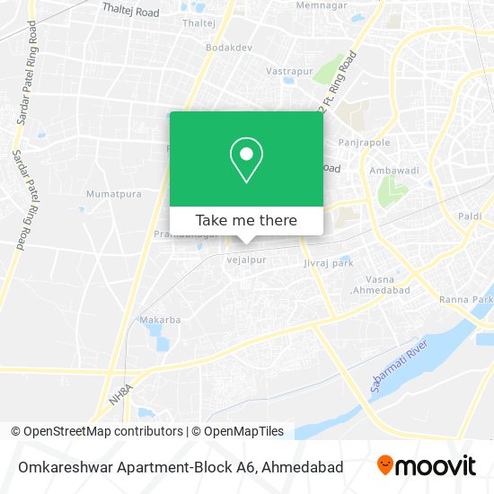 Omkareshwar Apartment-Block A6 map