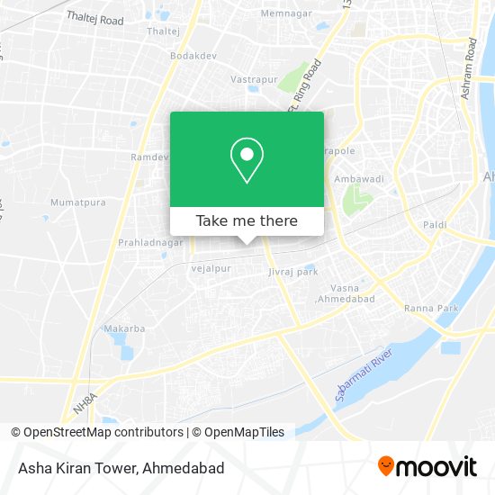 Asha Kiran Tower map