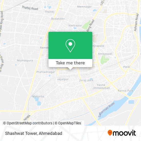 Shashwat Tower map