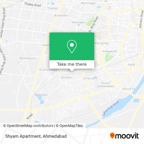 Shyam Apartment map