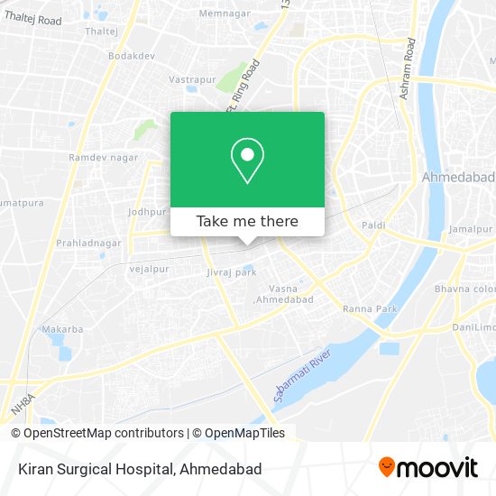 Kiran Surgical Hospital map