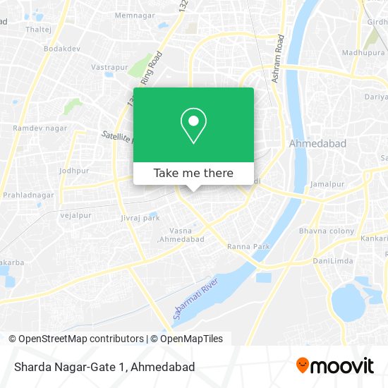 Sharda Nagar-Gate 1 map